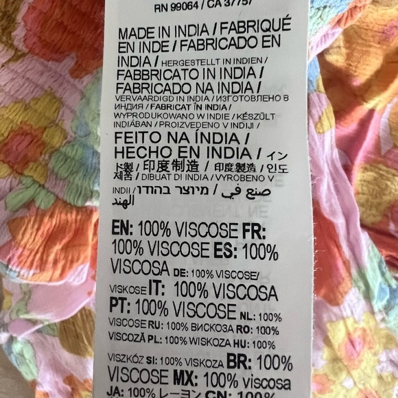 BILLABONG Floral wide leg beach pants  Size Medium - Picture 13 of 13